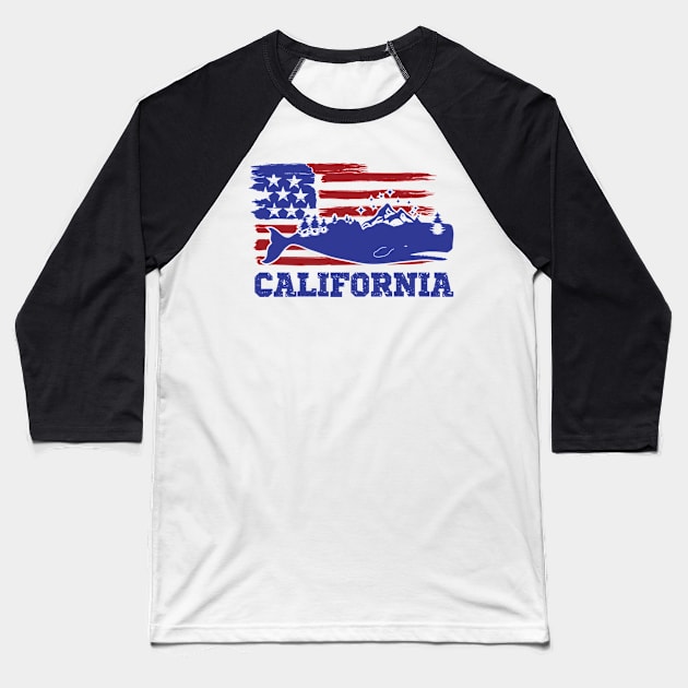 California State Baseball T-Shirt by Saldi